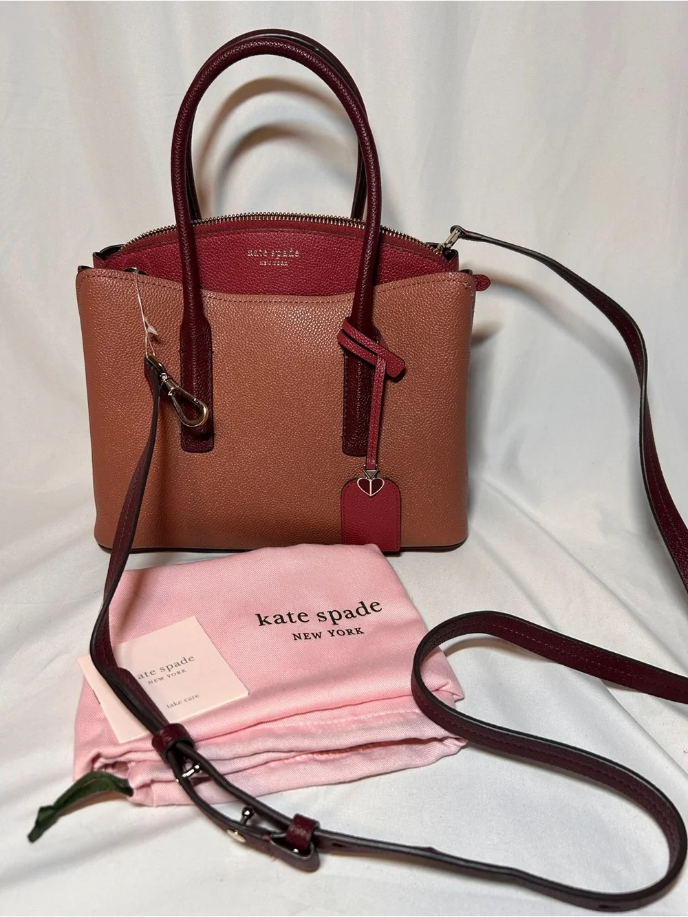 Kate Spade New York Margaux Medium Satchel in pebbled leather